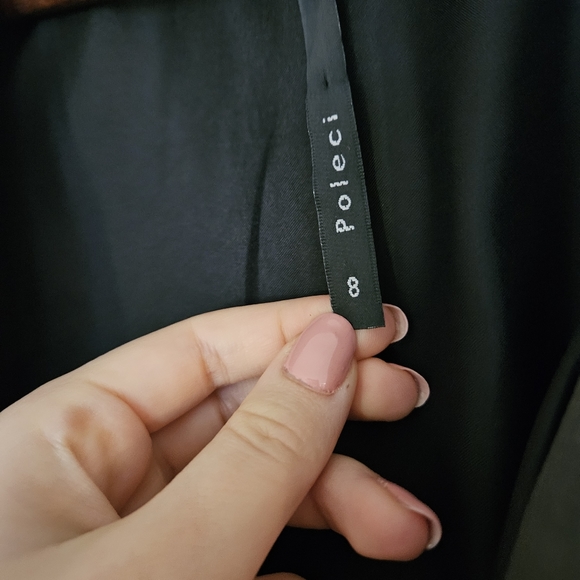 Poleci Classic Gray Overcoat Relaxed Fit Formal Evening Designer Jacket, 6 - Picture 8 of 10